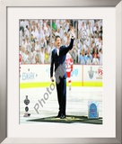 Mario Lemieux Ceremonial Puck Drop Game Three of the 2009 NHL Stanley Cup Finals Framed Photographic Print