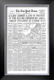 New York Times, June 6, 1944: D-Day Framed Giclee Print