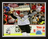 Jordan Staal Game 7 - 2008-09 NHL Stanley Cup Finals With Trophy Framed Photographic Print