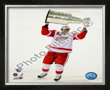 Pavel Datsyuk with the Stanley Cup, Game 6 of the 2008 NHL Stanley Cup Finals; 29 Framed Photographic Print