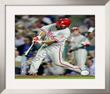 Shane Victorino 2008 NLCS Game 4 Home Run Framed Photographic Print