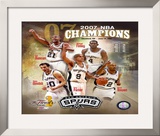 2007 Spurs NBA Champions Composite Framed Photographic Print