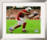 Larry Fitzgerald 2008 NFC Championship Framed Photographic Print