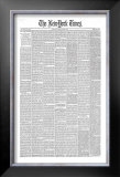 New York Times, March 5, 1885: Grover Cleveland Sworn in as Chief Magistrate Framed Giclee Print