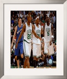 Ray Allen, Paul Pierce and Kevin Garnett Framed Photographic Print