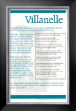 Poetry Forms - Villanelle Prints