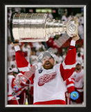 Kris Draper with the Stanley Cup, Game 6 of the 2008 NHL Stanley Cup Finalsl; 33 Framed Photographic Print