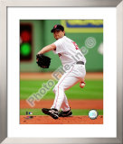 Josh Beckett 2008 Pitching Action Framed Photographic Print
