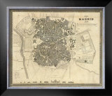Madrid, Spain, c.1844 Framed Giclee Print