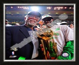 Kevin Garnett & Bill Russell, Game Six of the 2007-08 NBA Finals Framed Photographic Print
