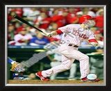Chase Utley 2008 NLCS Game 1 Home Run Framed Photographic Print