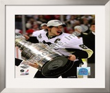 Sidney Crosby Game 7 - 2008-09 NHL Stanley Cup Finals With Trophy Framed Photographic Print