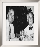 Harry Truman and Franklin D. Roosevelt Framed Photographic Print