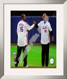 Dwight Gooden & Darryl Strawberry Final Game at Shea Stadium 2008 Framed Photographic Print