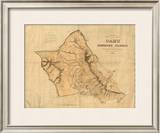 Oahu, Hawaiian Islands, c.1881 Framed Giclee Print
