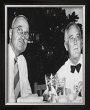 Harry Truman and Franklin D. Roosevelt Framed Photographic Print