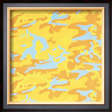 Camouflage, c.1987 (orange, yellow, blue) Posters por Andy Warhol
