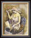 Jeune Fille a la Rose, c.1923 Print by Otto Dix