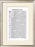 New York Times, March 5, 1893: Cleveland, President Once Again Framed Giclee Print