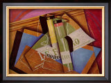 Stilleben mit Bordeuauxflasche Prints by Juan Gris