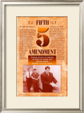 The Bill of Rights - Fifth Amendment Posters