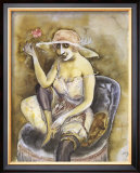Jeune Fille a la Rose, c.1923 Prints by Otto Dix
