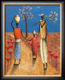 La Famille et l'Arbre Bleu Posters by Michel Rauscher