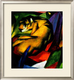 The Tiger Framed Giclee Print by Franz Marc