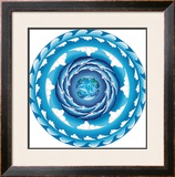 Water Spiral Framed Giclee Print by Jozef Smit