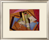 Stilleben mit Bordeuauxflasche Prints by Juan Gris