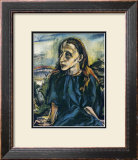 Portrait d'une Jeune Fille, c.1913 Print by Oskar Kokoschka