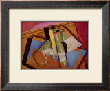 Stilleben mit Bordeuauxflasche Prints by Juan Gris
