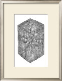 Abstract Black Hexagon Room Print by Ryuichirou Motomura