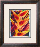Heliconia Framed Giclee Print by Joanne Bolton