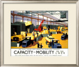 Capacity/Mobility on the LNER, LNER Poster, 1933 Framed Giclee Print by Henry George Gawthorn