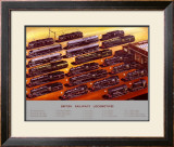 British Railways Locomotives, BR Poster, circa 1950s Framed Giclee Print by A N Wolstenholme
