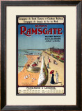 Sunny Ramsgate Railway, c.1908 Framed Giclee Print