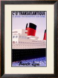 Transatlantique Framed Giclee Print by Paul Colin