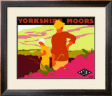 Yorkshire Moors Framed Giclee Print by Gwen Raverat