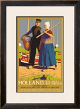 Holland Via Hull-Rotterdam, LNER Poster, 1923-1947 Framed Giclee Print by Templeton 