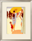 Filey for the Family Framed Giclee Print by Reginald Edward Higgins