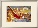 Butlin's Holiday Camp, Clacton-On-Sea, LNER Poster Framed Giclee Print by Greenup 
