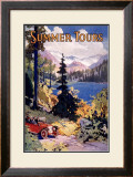 Summer Tours, Union Pacific Railroad Framed Giclee Print