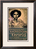 Franzosische Kunstausstellung zu Krefeld Impressão giclée emoldurada por Théophile Alexandre Steinlen Franzosische Kunstausstellung zu Krefeld Impressão giclée emoldurada por Théophile Alexandre Steinlen