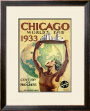 World's Fair, Chicago, c.1933 Impressão giclée emoldurada por Hernando Villa World's Fair, Chicago, c.1933 Impressão giclée emoldurada por Hernando Villa