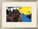 Western Highlands by East Coast Route, LNER Poster Framed Giclee Print by Frank Mason