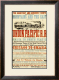 Union Pacific, Chicago to Montana Framed Giclee Print