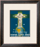 International Eucharistic Congress, Rio de Janeiro, Brazil, c.1955 Framed Giclee Print by La Motta 