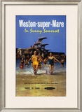 Western-super-Mare, British Rail Framed Giclee Print