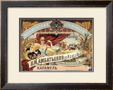 Vintage Russian Confectionery Advertisement Framed Giclee Print